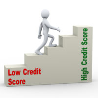 Low credit score with stairs